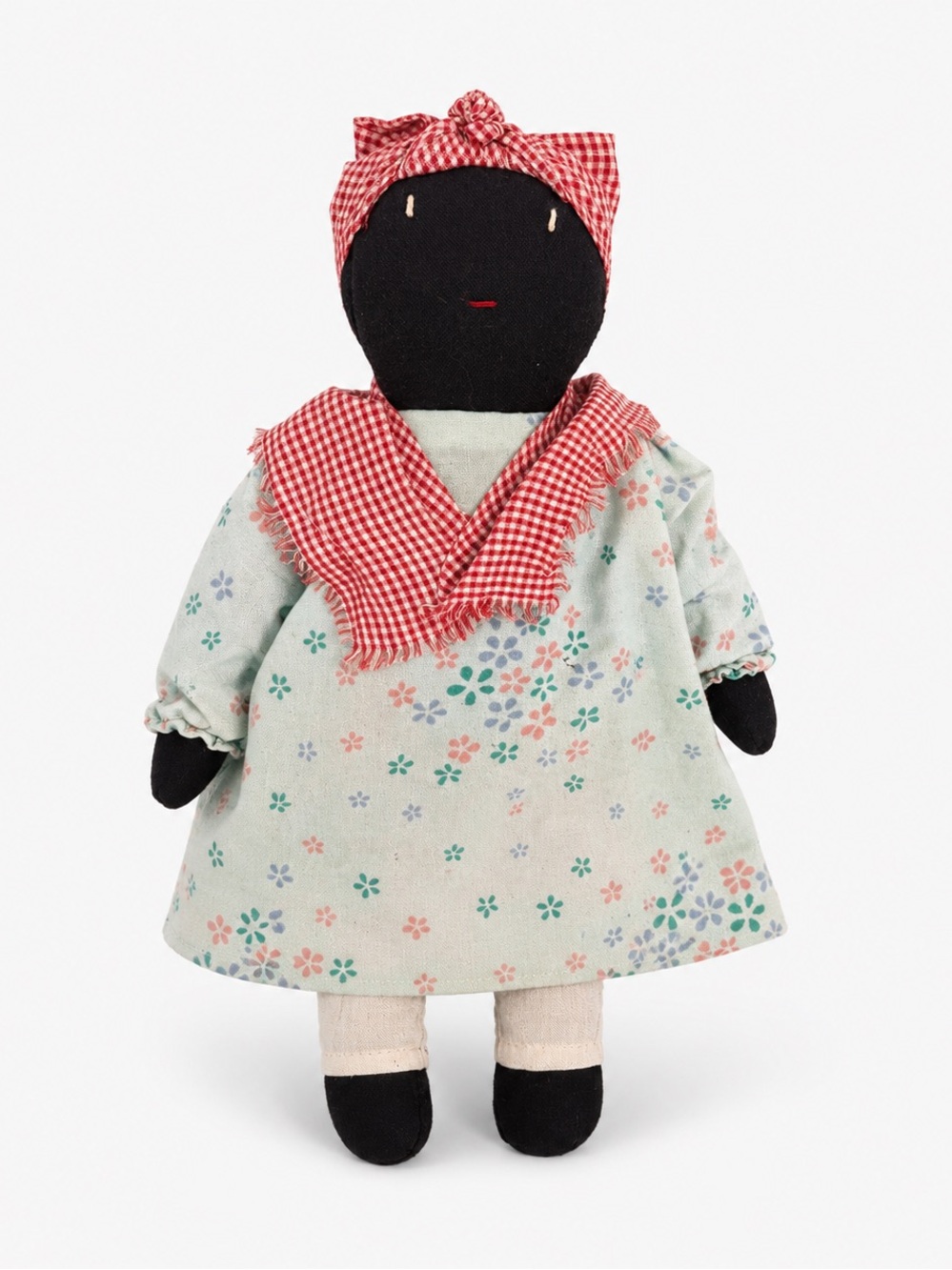 Vintage Black African-American Americana Handmade Cloth Folk Art Rag Doll 15”